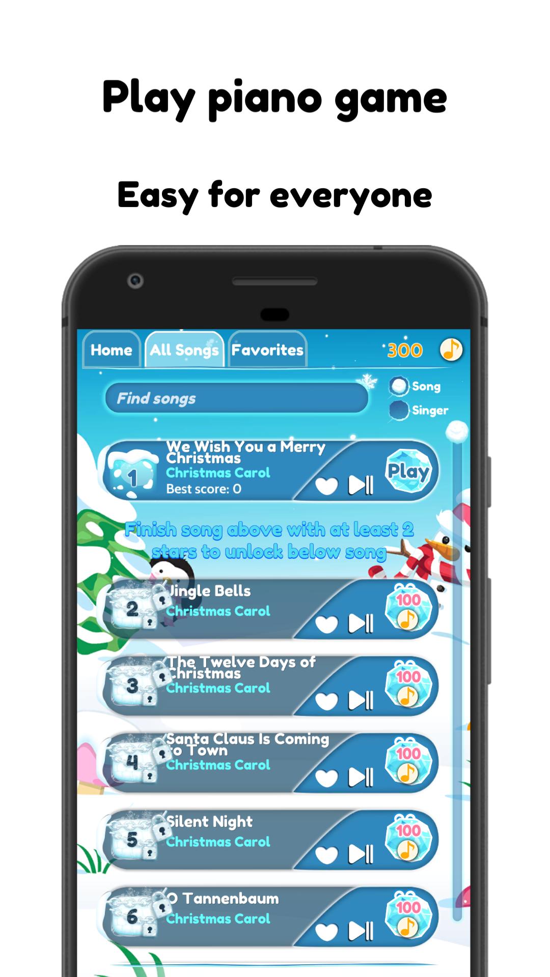 A Christmas Carols Songs Piano Tiles 2