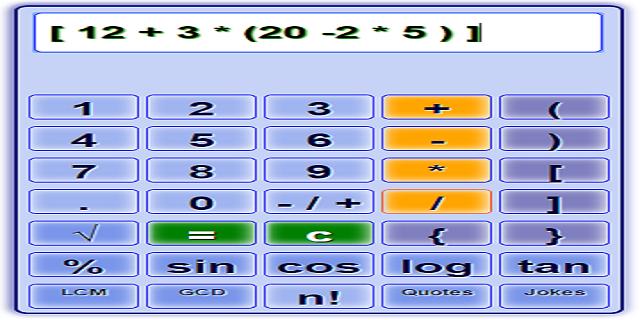 Calculator Parentheses ( ) [ ]