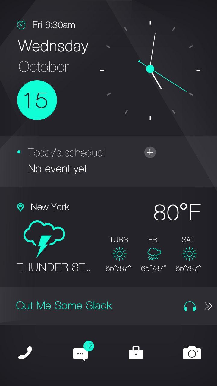 Green Glow GO Locker Theme
