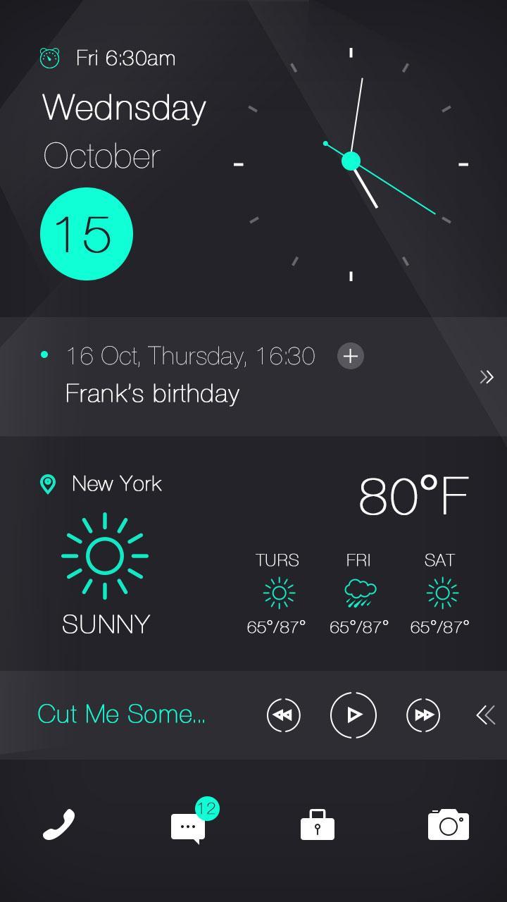 Green Glow GO Locker Theme