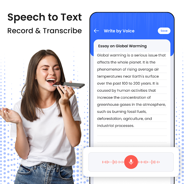 Speech to text converter