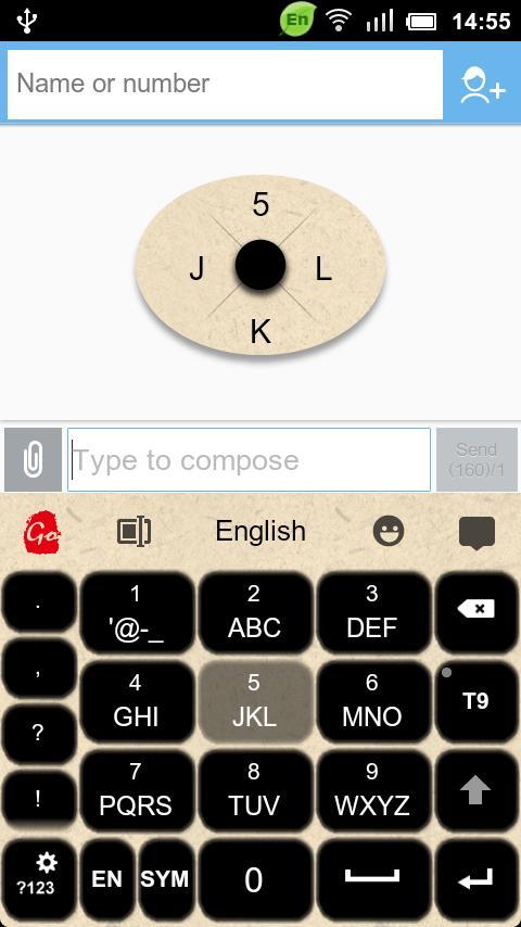 GO Keyboard Ink theme