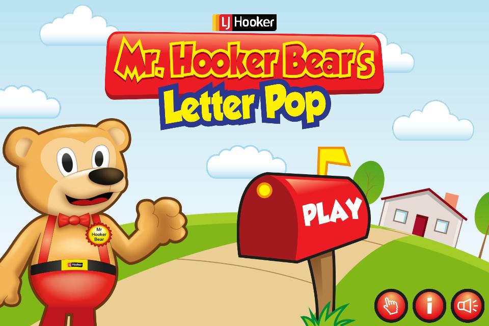 Mr Hooker Bear - Letter Pop