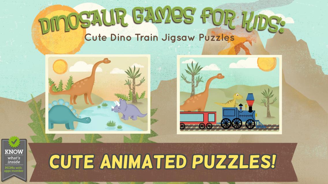 Kids Dinosaur Games: Puzzles