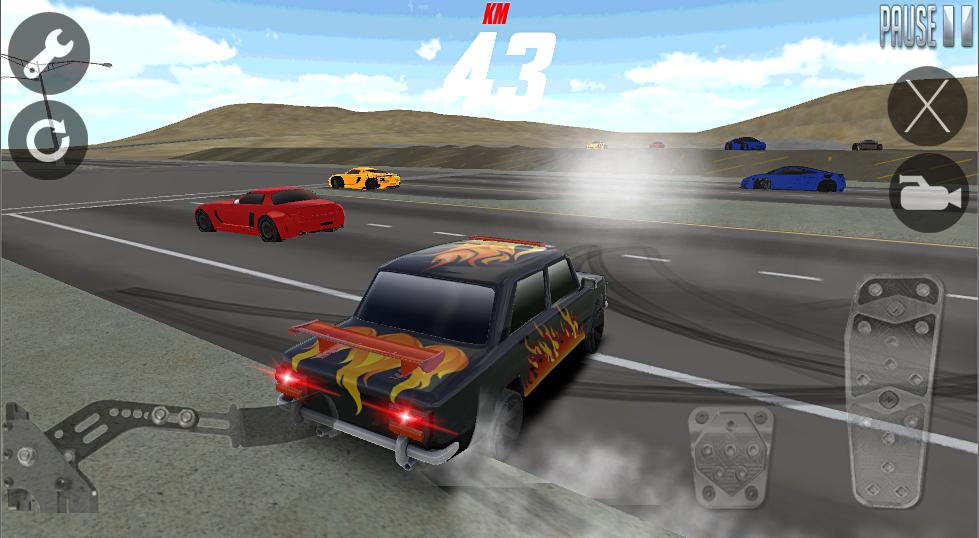 Old Modified Car Driving