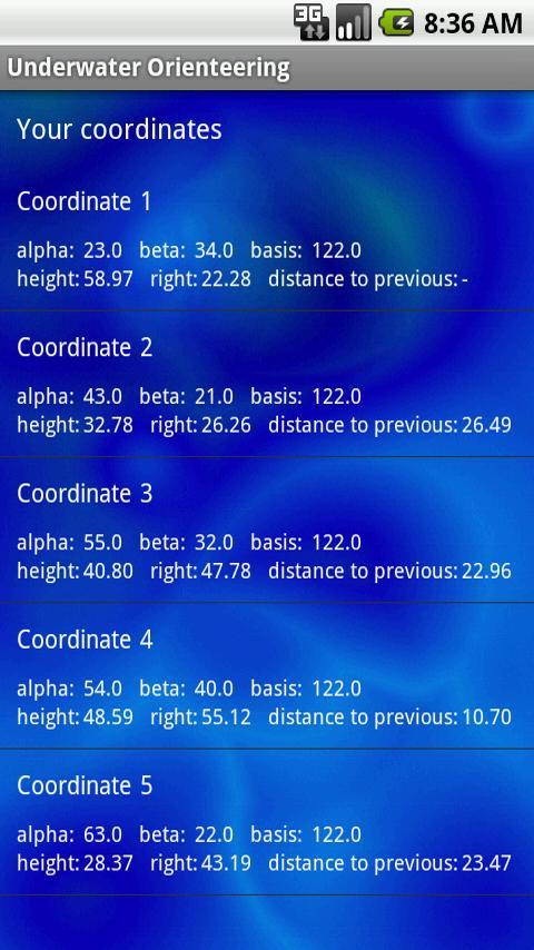 Underwater Orienteering