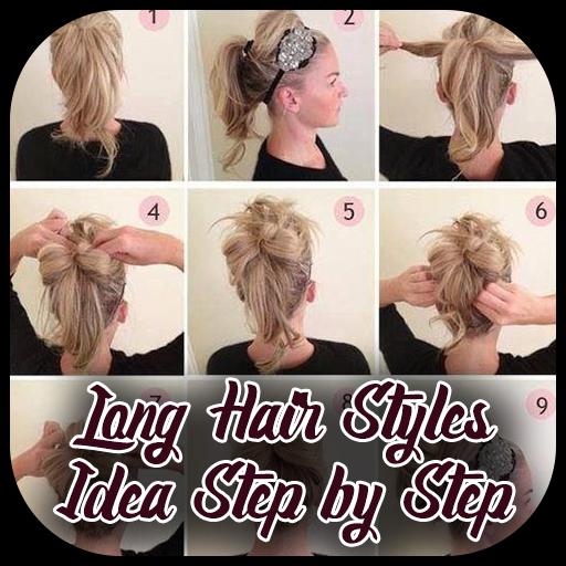Long hairstyles step by step
