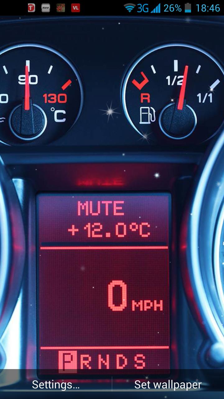 Car Dashboard Live Wallpaper