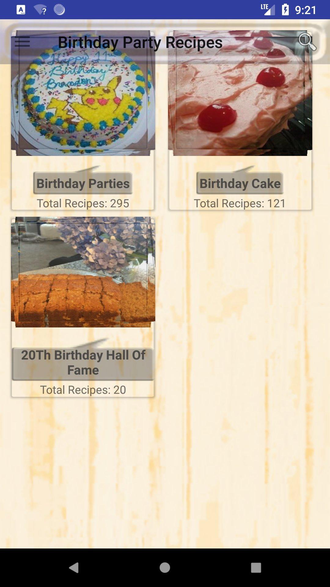 Birthday Party Recipes