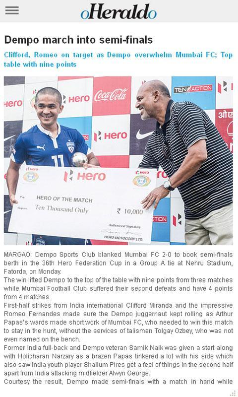 oHeraldo Goa English Newspaper