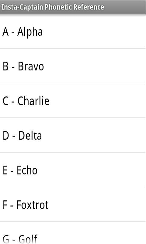 InstaCaptain PhoneticMorseCode