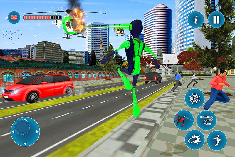 Stick Spider Rope Hero Survival Warrior