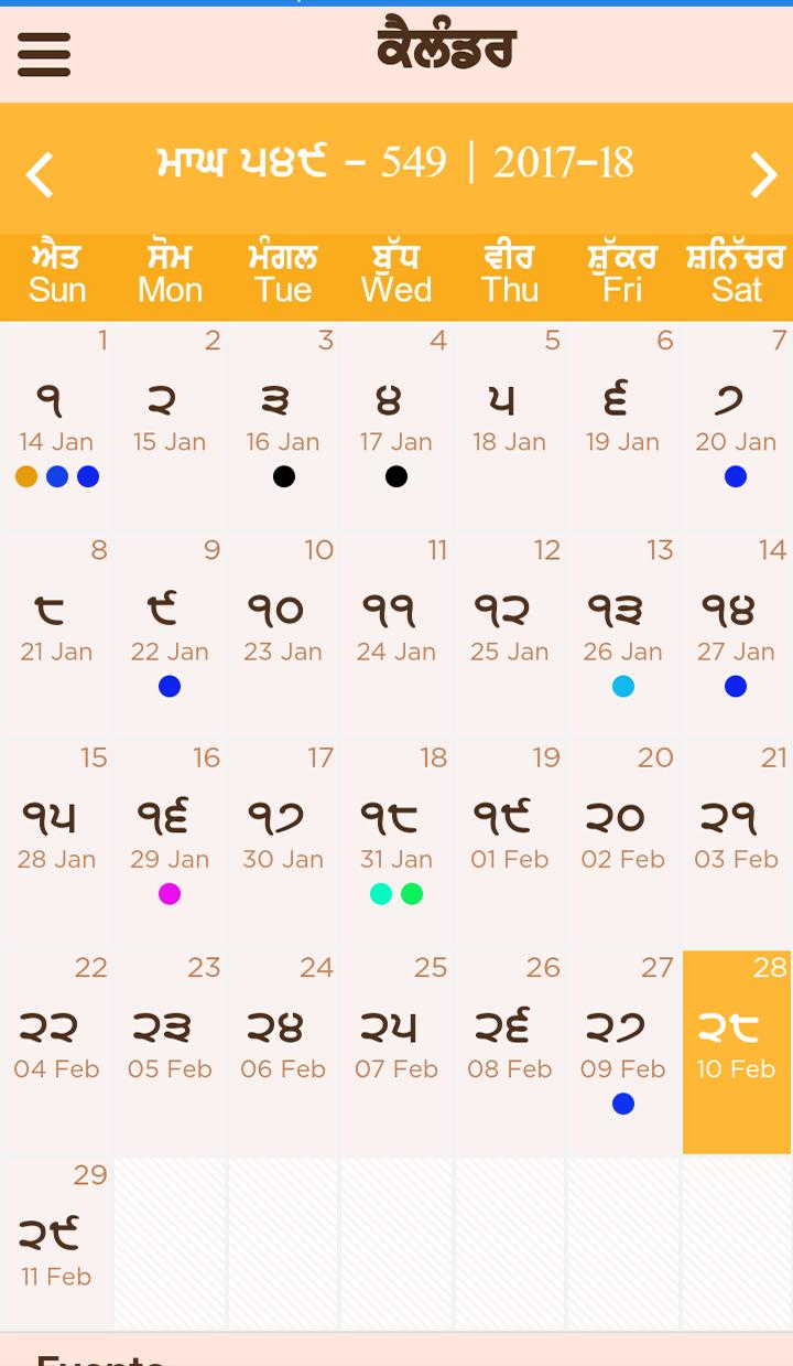 Nanakshahi Calendar Sanmat 554