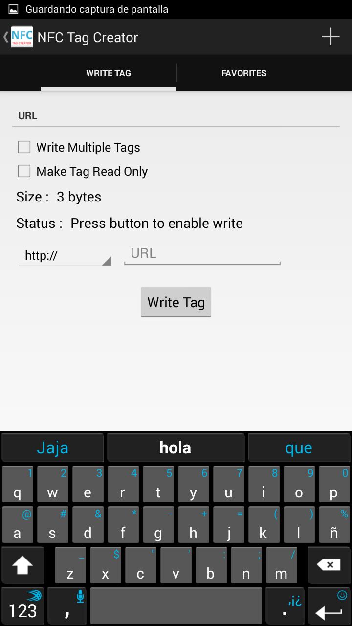 NFC Tag Creator