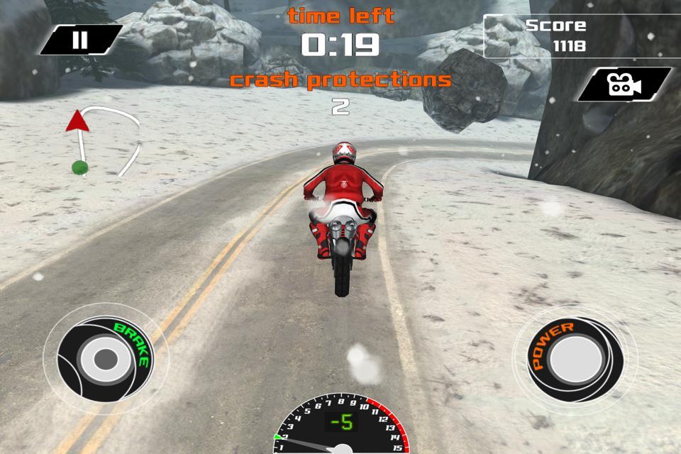 3D Motocross Snow Bike Racing