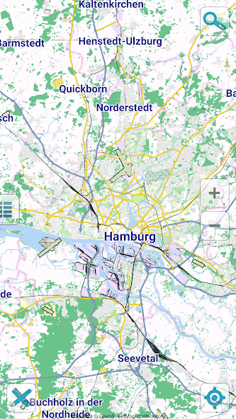 Map of Hamburg offline