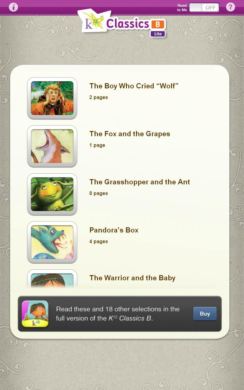 Classic Stories, Volume B Lite