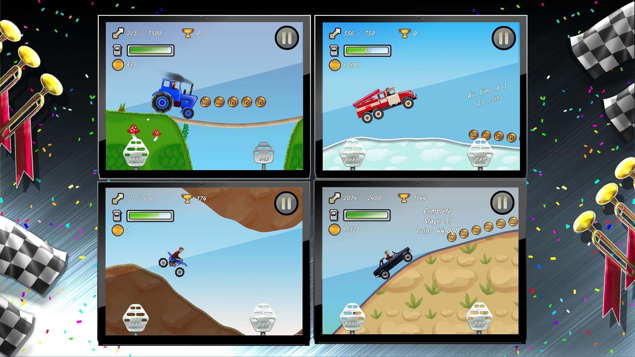 Cool Racing Hill Climb PVP