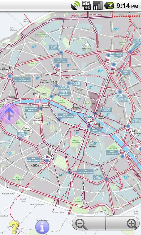 Offline GPS Paris OpenStrtMap