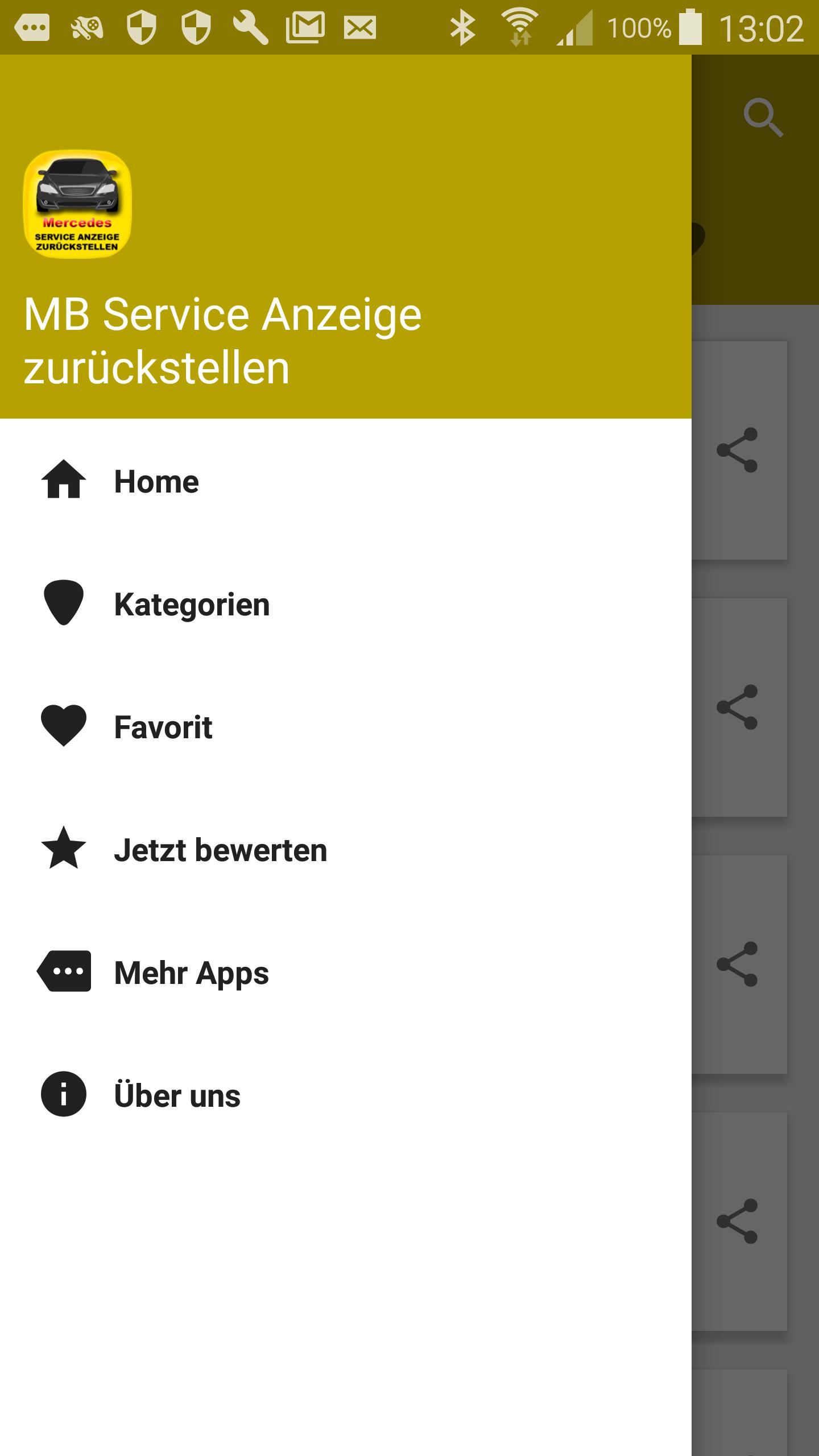 Service display Reset
