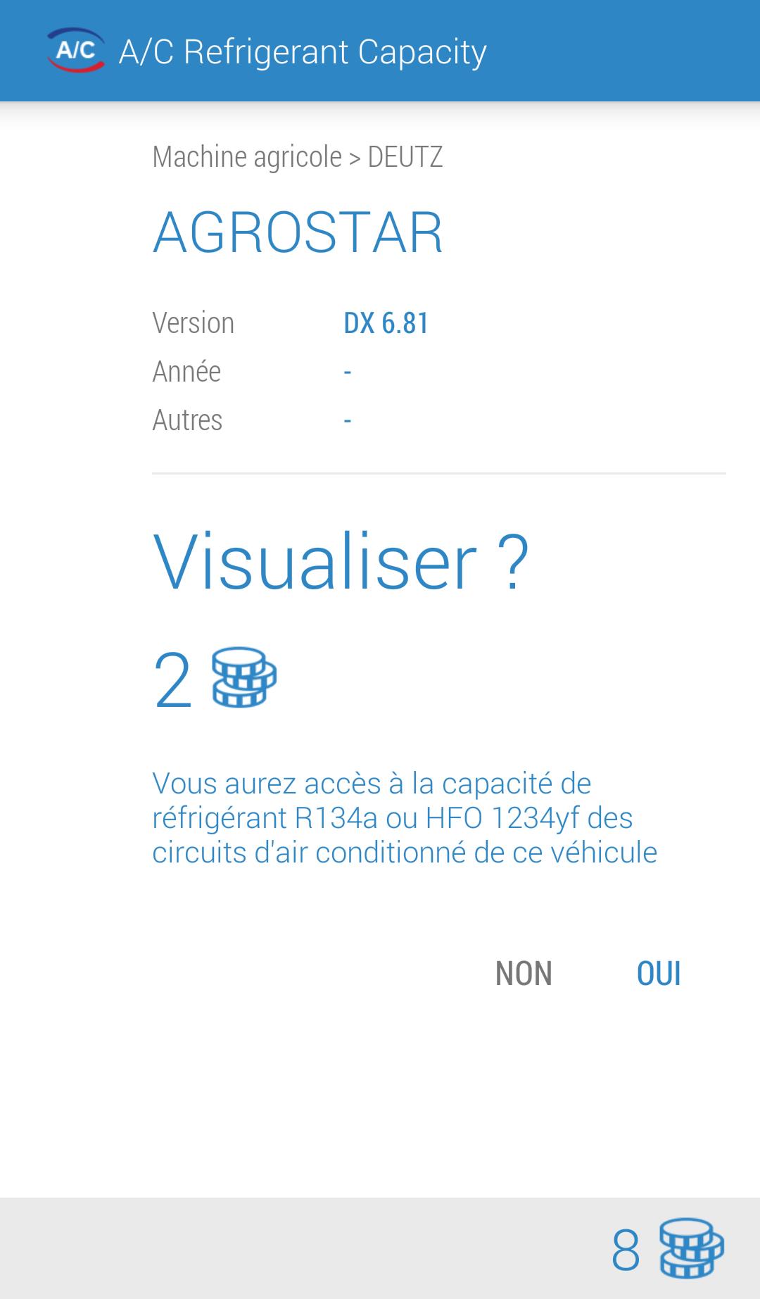 A/C REFRIGERANT CAPACITY