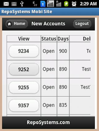 RepoSystems Mobi Site