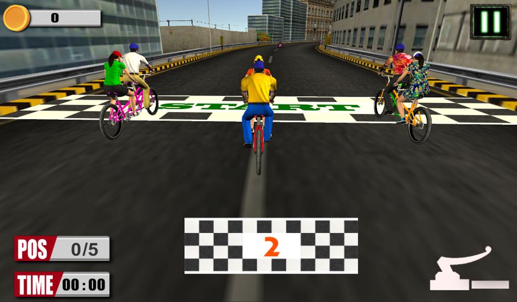 3D bicycle racing