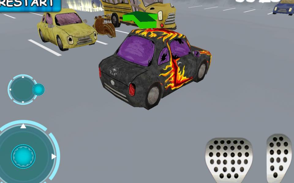 Cartoon car parking 3D two