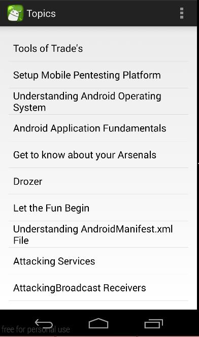 Android Pentesting Tutorials