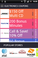 Electronics coupons