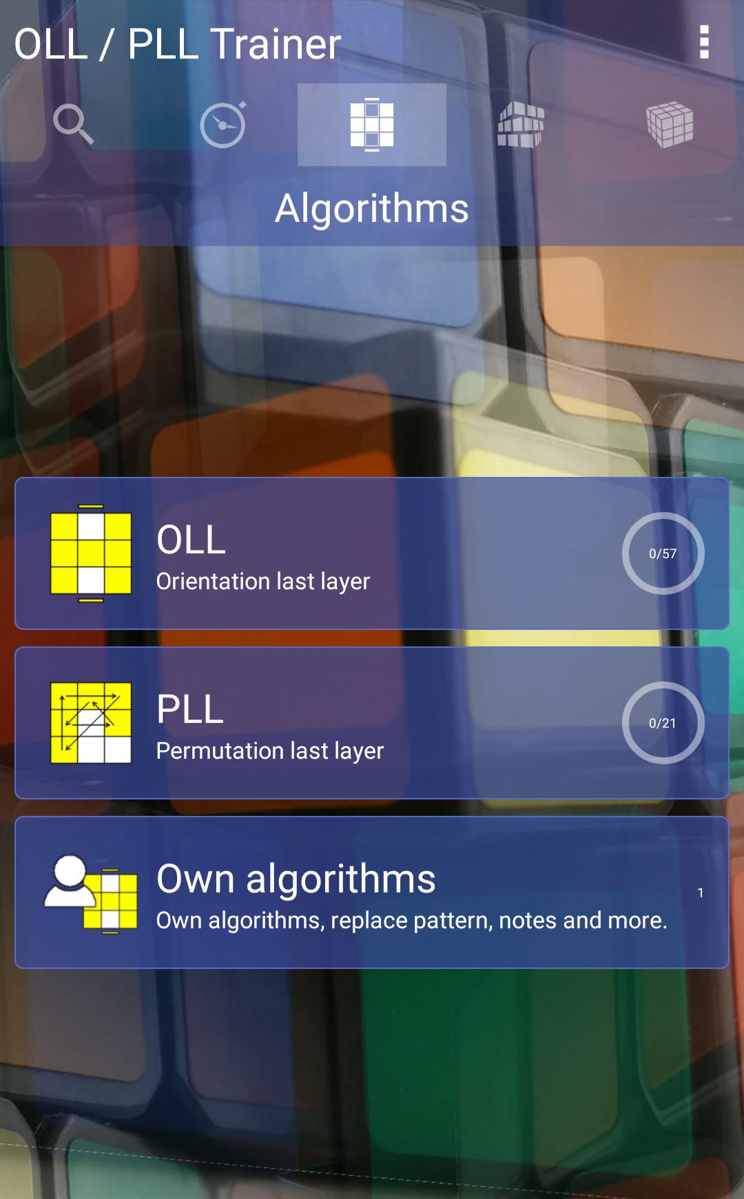 Rubik's Cube OLL/PLL Trainer