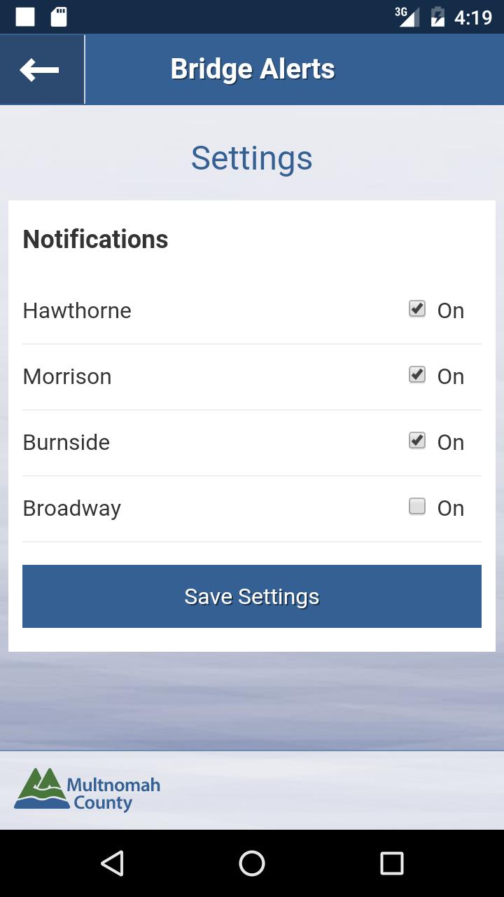 Bridge Alerts by Multco