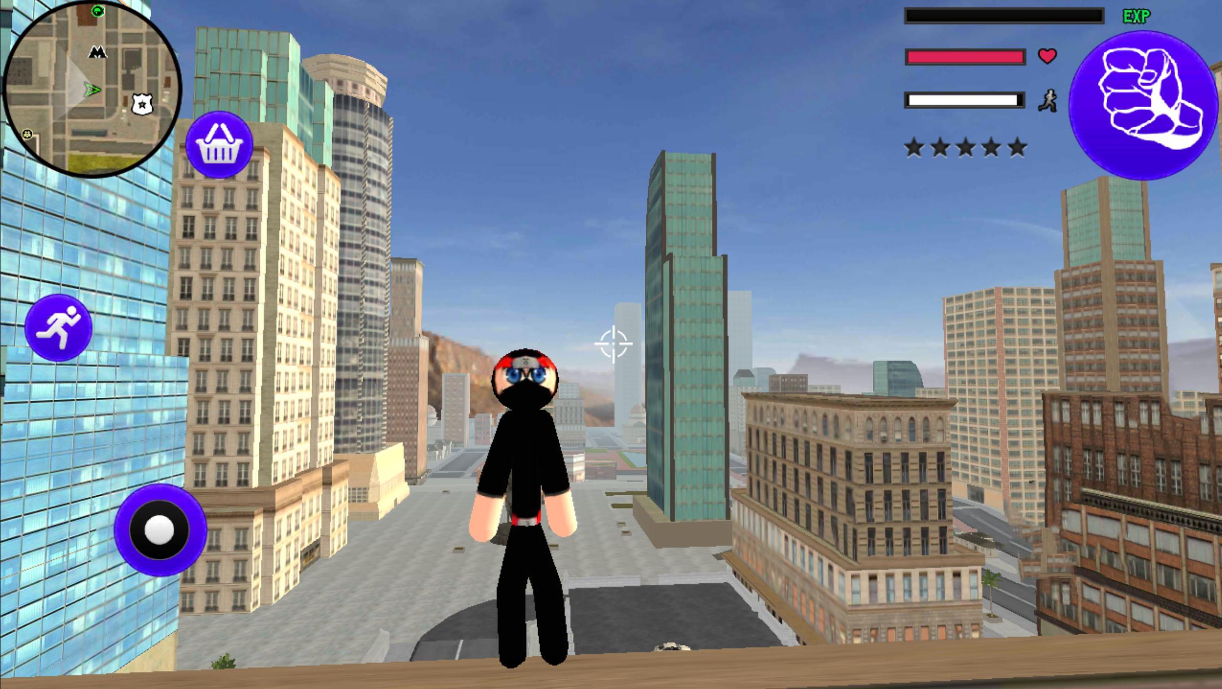 Stickman Rope Hero Ninja Warriors