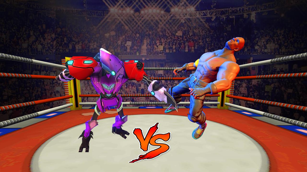 Grand Street Gangster VS Real Robot Ring Fighting