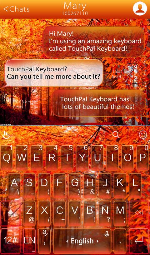 TouchPal Fall Keyboard Theme