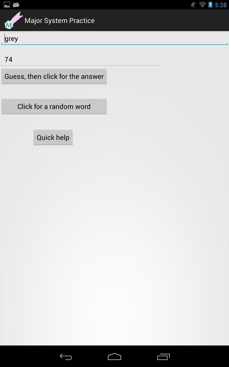 Major System memory Practice