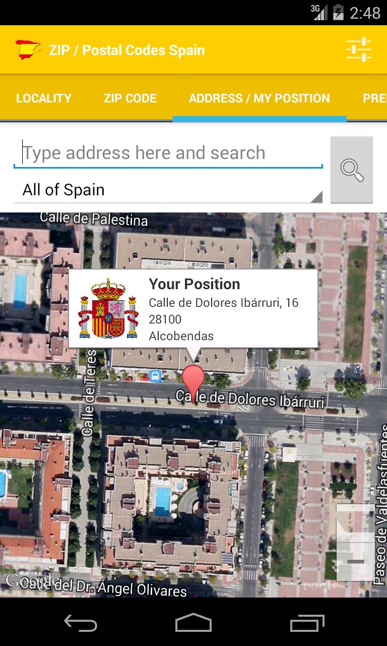 ZIP / Postal Codes Spain
