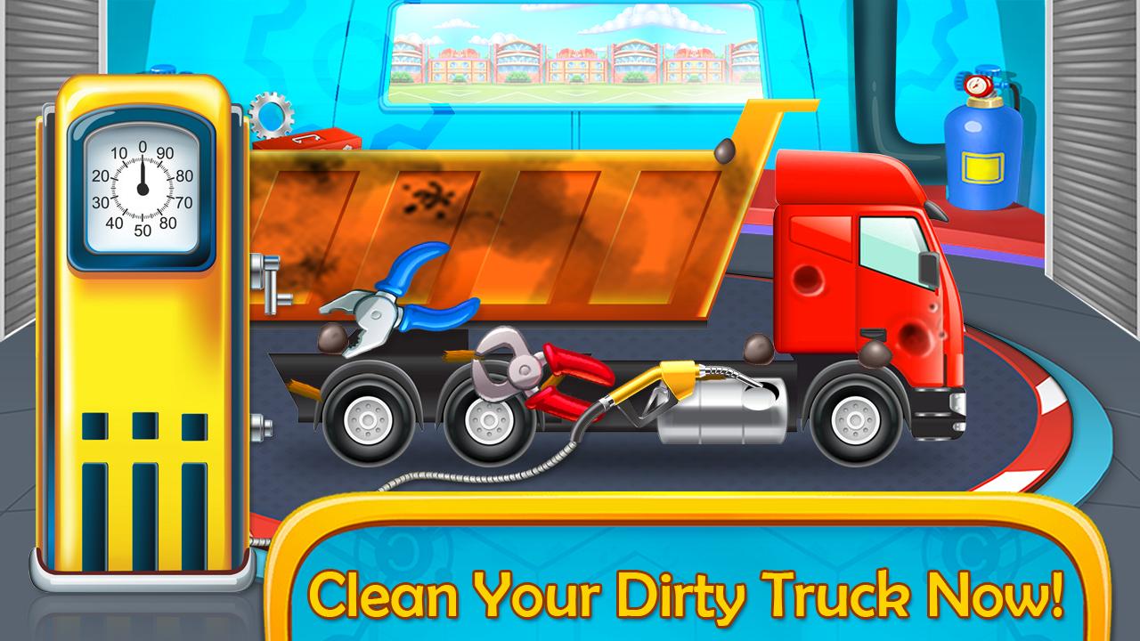 Preschool Kids Builder Truck Transport Repair Game