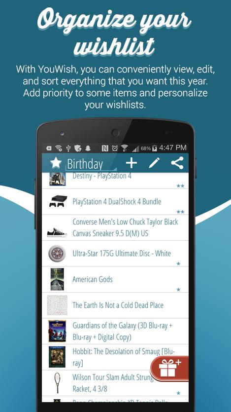 YouWish Wishlist Gift Registry