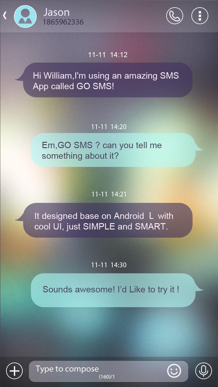 GO SMS PRO DREAMLIKE THEME