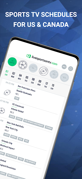 Live Sports On TV - Schedule