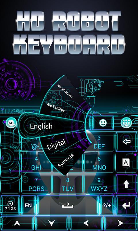 HD Robot GO Keyboard Theme