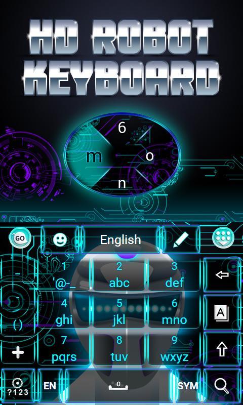HD Robot GO Keyboard Theme