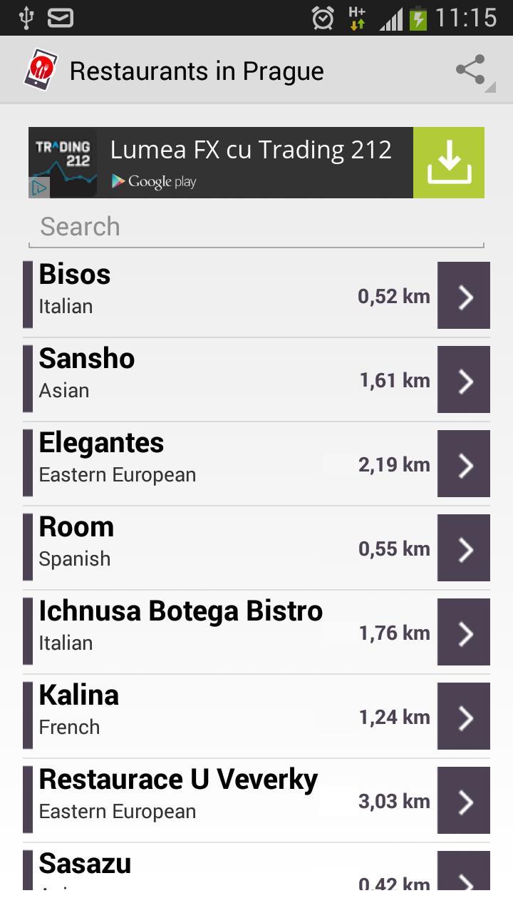 Restaurants in Prague