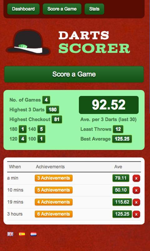 Gentleman's Darts Scorer