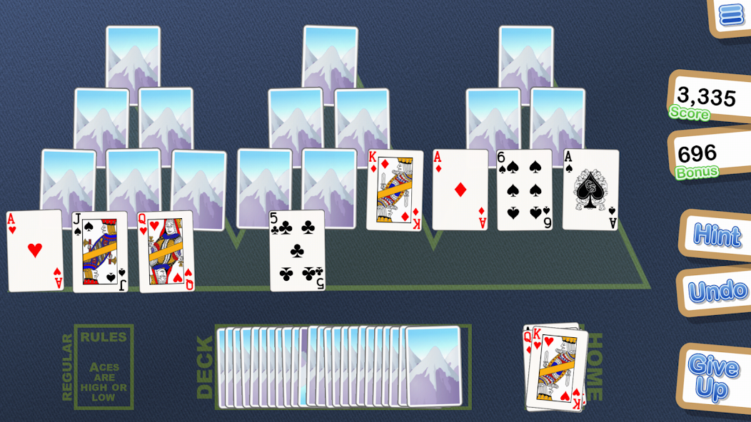 Crystal TriPeaks Solitaire