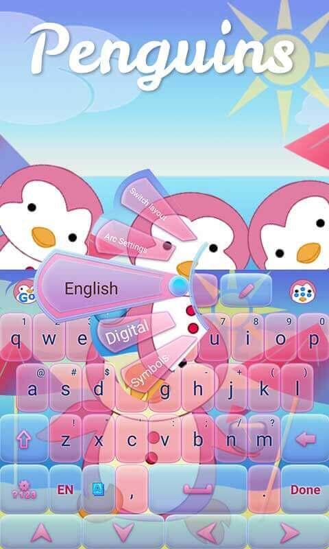 Penguins GO Keyboard Theme