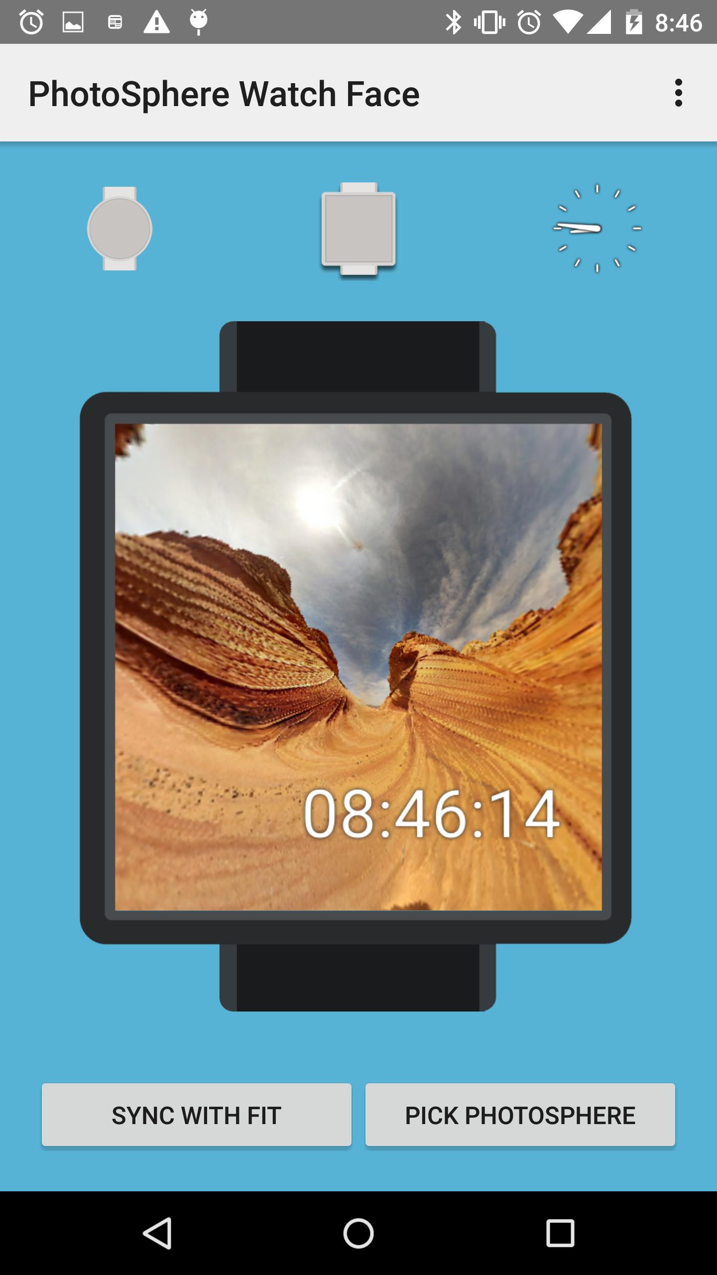 PhotoSphere Watch Face