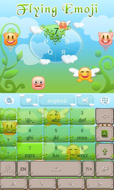 Flying Emoji GO Keyboard Theme