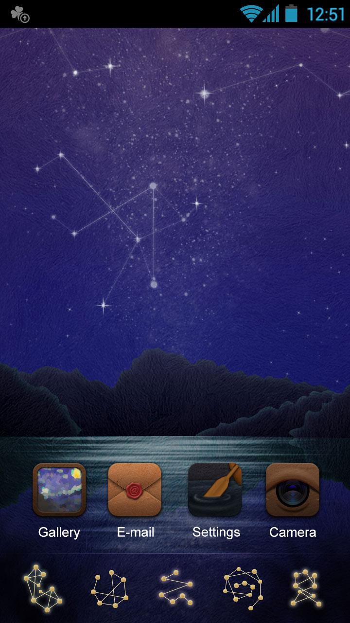 Starry Night GO Launcher Theme